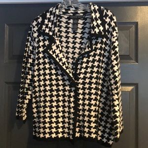 Black and White cardigan sweater